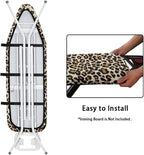 Light Brown Leopard Ironing Board Cover and Pad Heat Reflective Pad Protector - Image 4