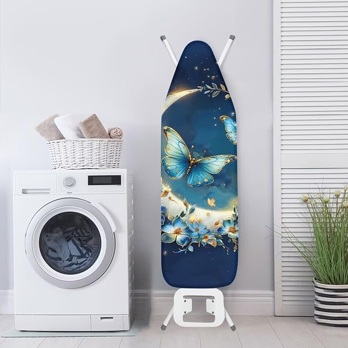 Butterfly Flower Ironing Board Cover and Padding 15 x 54 Non-Slip Ironing Board - Image 3