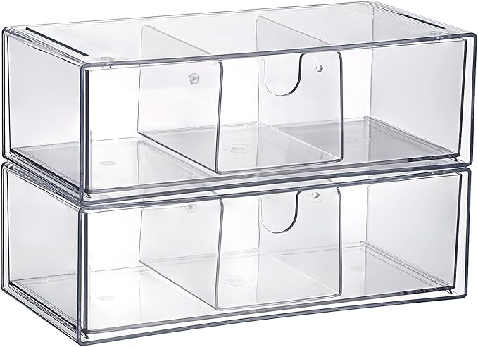 BTSKY 2 Pack Clear Acrylic Battery Storage Organizer - Image 9