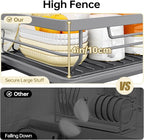 TOOLF Space-Saving Dish Drying Rack, Sink Dish Drainer Rack, Dishes Strainer - Image 5