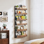 6-Tier Over The Door Pantry Organizer, Heavy-Duty Metal Wall Mount or Hanging - Image 5