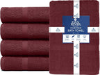 DAN RIVER Bath Towels Set of 4, 27 x 54 Inches, 100% Cotton, Larger & Lighter - Image 3