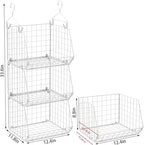 X-cosrack 3 Tier Foldable Closet Organizer, Clothes Shelves - Image 3