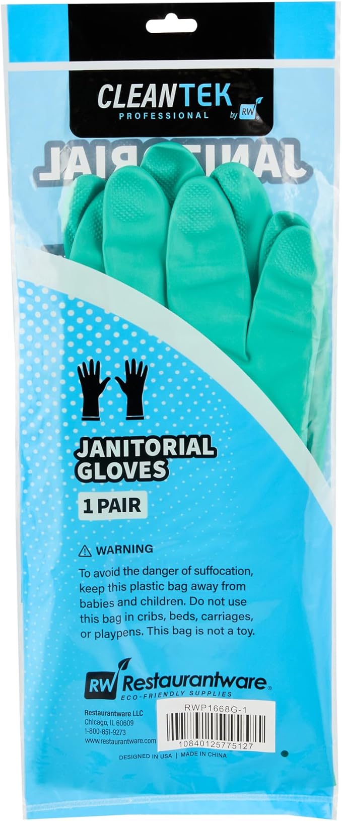 Restaurantware-Clean Tek Professional 15 Mil XXL Cleaning Gloves, 1 Pair Of - Image 15