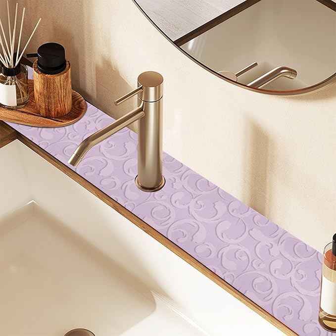 Kitchen Sink Splash Guard 1 PC 14.7 Inch Sink Faucet Mat Splash Guard - Image 7