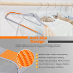 Plastic Hangers 20 Pack, Cascading Slim Space Saving Clothing Hangers - Image 7