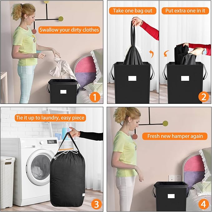 MCleanPin 225L Laundry Hamper Collapsible Laundry Basket - Image 4