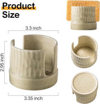 Kitchen Sponge Holder, Ceramics Sponge Dish Rack Sink Scrub Caddy - Image 3
