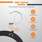 Plastic Hangers 20 Pack, Cascading Slim Space Saving Clothing Hangers - Image 3