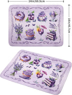 Purple Coffee Matt for Counter Sweet Dish Drying Mats for Dessert Lover Large - Image 2