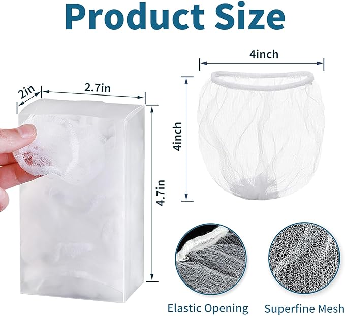 200 PCS Kitchen Disposable Mesh Sink Strainer Bags, Anti-Clogging Drain Filters - Image 2