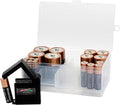 Dial Industries Battery Storage Organizer Case, 12 AAA, 12 AA, 6 C, 4 D by DialIndustries