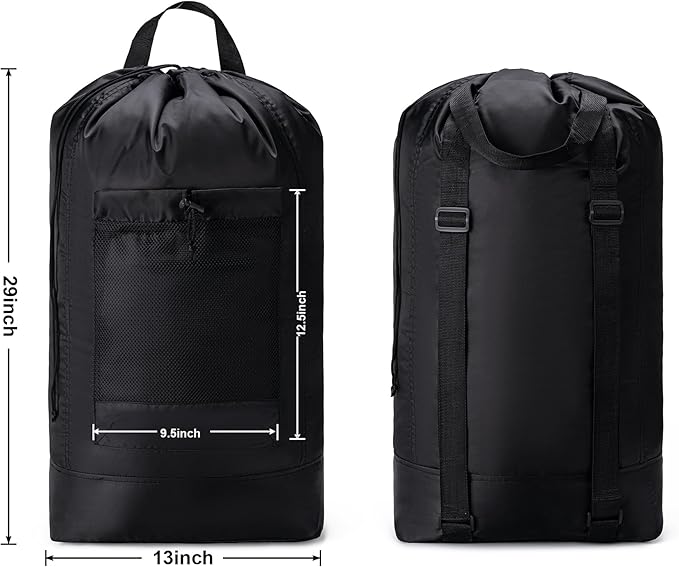 Backpack Laundry Bag, Large Travel Laundry Bags - Image 2