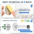 Door Stopper, No Drilling Wall Protection - Image 2