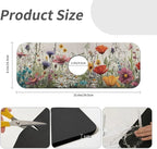 Kitchen Sink Splash Guard，wildflowers-in the meadow Faucet Mat Sink - Image 3