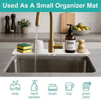 Drying Stone Faucet Mat for Kitchen Sink Trays Diatomite Quick Dry Around - Image 8