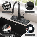 2PCS 15" X 5.5" Kitchen Sink Splash Guard Faucet Mat Aztec Super Absorbent Fast - Image 6