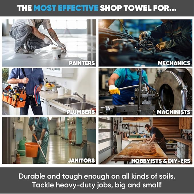 Microfiber Wholesale Microfiber Shop Towels | MWipes Reusable Red Shop Rags | - Image 4