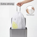 happimess 5.3 Gallon Drawstring Trash Bags, Lemon Scent, Heavy Duty MDPE Liners - Image 6