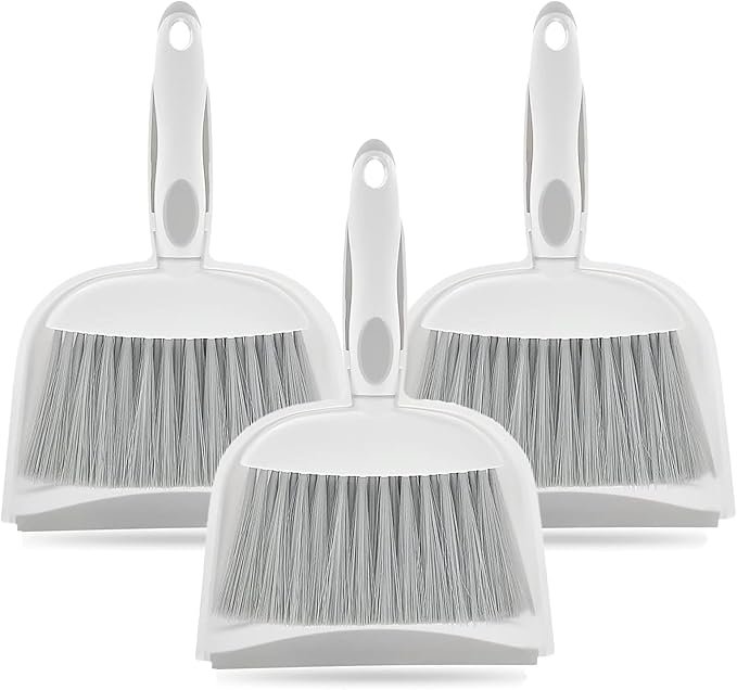 Broom Dustpan Brush Small Dust pan : Mini Broom and Dustpan Set Mini Dust pan by Householdcleaningutensils