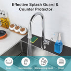 Customizable Faucet Mat for Kitchen Sink: 24"L x 4"W Cuttable Bathroom Counter - Image 8
