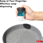 Dish Scrub Brush with Soap Dispenser, Kitchen Brush - Image 2