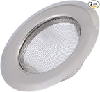 Mtsooning 2PCS Kitchen Sink Strainer, 3.5" Diameter Stainless Steel Drain Cover by Mtsooning