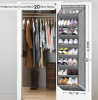 SLEEPING LAMB Over The Door Shoe Organizer - Image 2