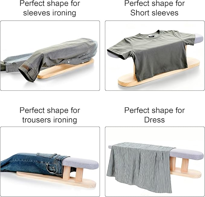 Upgraded Padded Longer Sleeve Ironing Board, Sleeves & Chest Tailor, Portable - Image 4