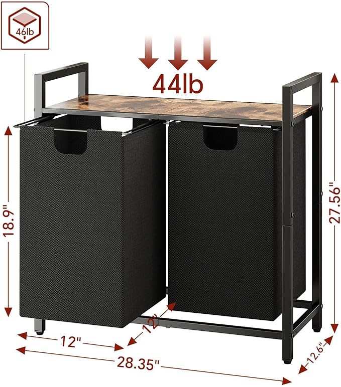 Kitstorack Laundry Basket Organizer, Laundry Hamper - Image 2