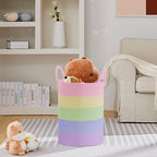 VIPOSCO Large Laundry Hamper, Tall Woven Rope Storage Basket - Image 2