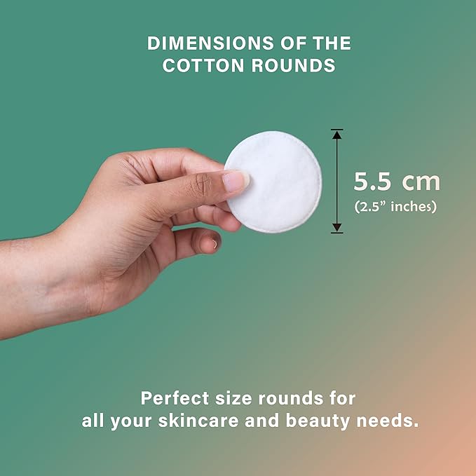 Premium 100% cotton pads, 200 rounds - Image 2