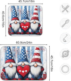 Three Cute Gnomes Pattern Dish Drying Mat - Image 3