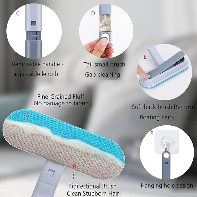Pet Hair Remover for Furniture, Reusable Lint Brush for Dog and Cat Hair - Image 5