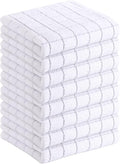 Homaxy 100% Cotton Terry Kitchen Towels, Checkered Designed, Soft and Super by Homaxy