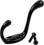 Rok Hardware Heavy Duty Dual Coat Hook, 10 Pack ROKCH101BLK by Rok
