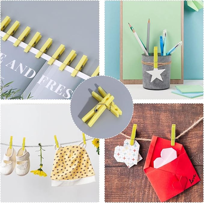 60PCS Baby Shower Clothespin Games Mini Clothes Pins 1.4 inch - Image 7