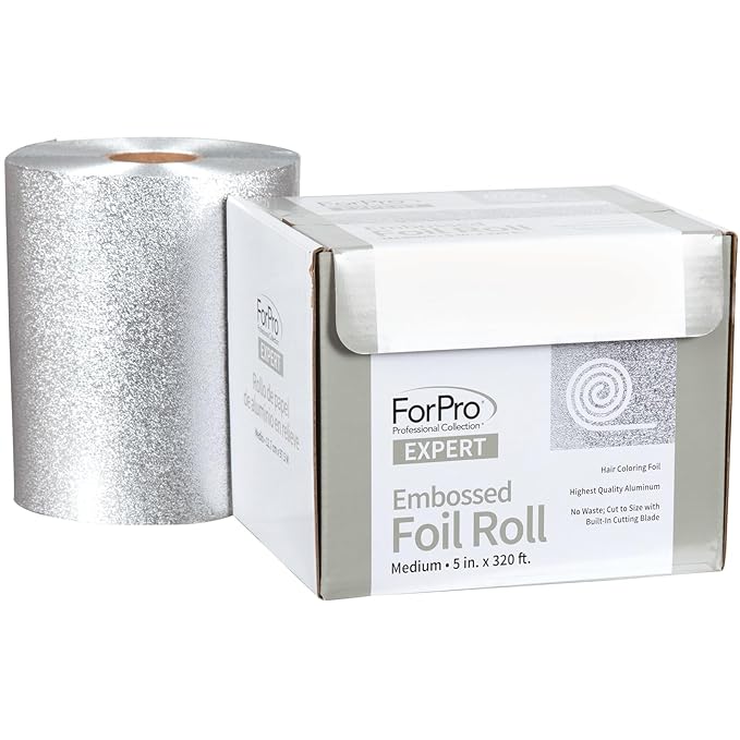 ForPro Professional Collection Expert Embossed Aluminum Foil Roll, 320 Ft Hair by ForProProfessionalCollection