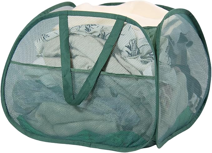 Collapsible Laundry Basket, 90L Foldable Pop-up Laundry Hamper by HEDONLEE