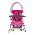 Baby Delight Go with Me Venture Portable Chair | Indoor and Outdoor | Sun Canopy | 3 Child Growth Stages | Pink by BabyDelight
