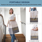 ELONG HOME 2 Pack Laundry Baskets, 92L Freestanding Laundry Basket - Image 5