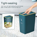 XPIY Trash Can with Lid, 2 Pack 4 Gallons/15 Liters Garbage Can with Press Top - Image 3