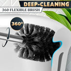 2 Pcs Stylish Stainless Steel Toilet Brush and Holder Set - Image 7