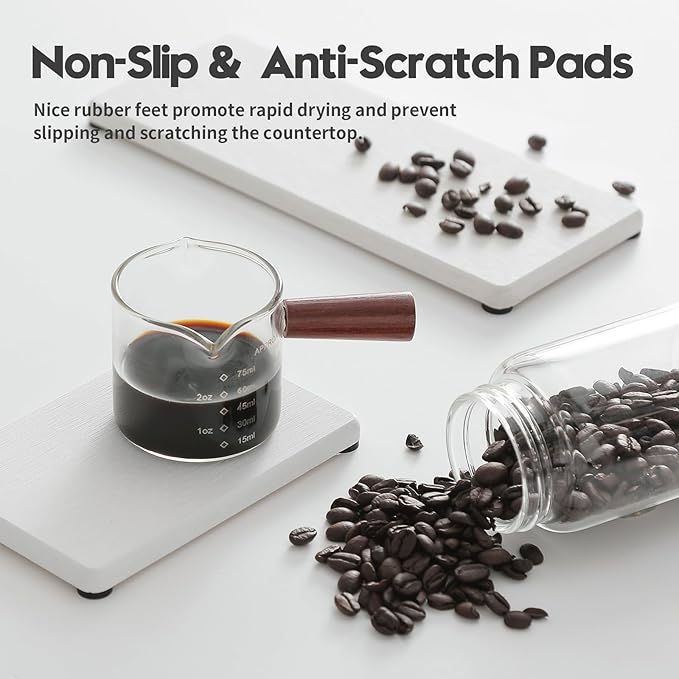 3PCS Bathroom Sink Vanity Trays, Quick Stone Drying Mat Dish Soap Dispenser - Image 5