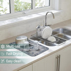 Dish Drying Mat for Kitchen Counter 2 Pack - Image 2