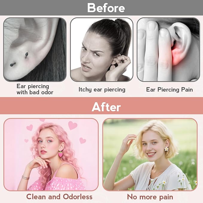 XANGNIER Ear Piercing Cleaner, 5 Colors Earring Hole Cleaner Floss - Image 5