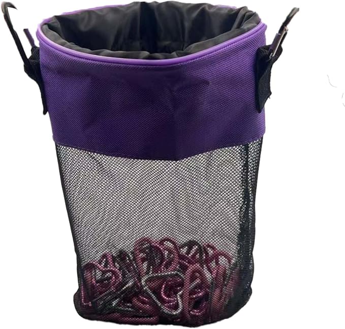Mesh Clothespin Bag with Drawstring, Hanging Laundry Pin Storage Organizer by Unknown
