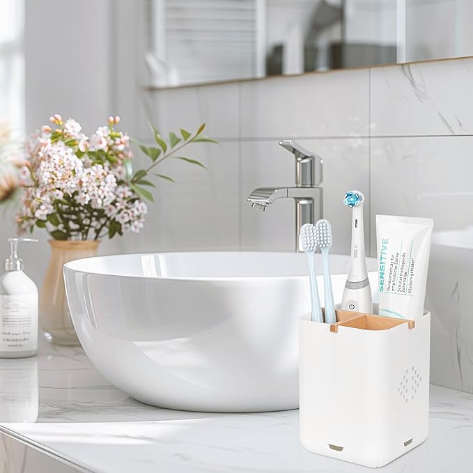 Toothbrush Holders for Bathroom Countertop, Detachable Electric Toothbrush - Image 5