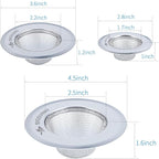Mesh Sink Strainer Set of 3, MSY BIGSUNNY Stainless Steel Kitchen Sink Strainer - Image 5