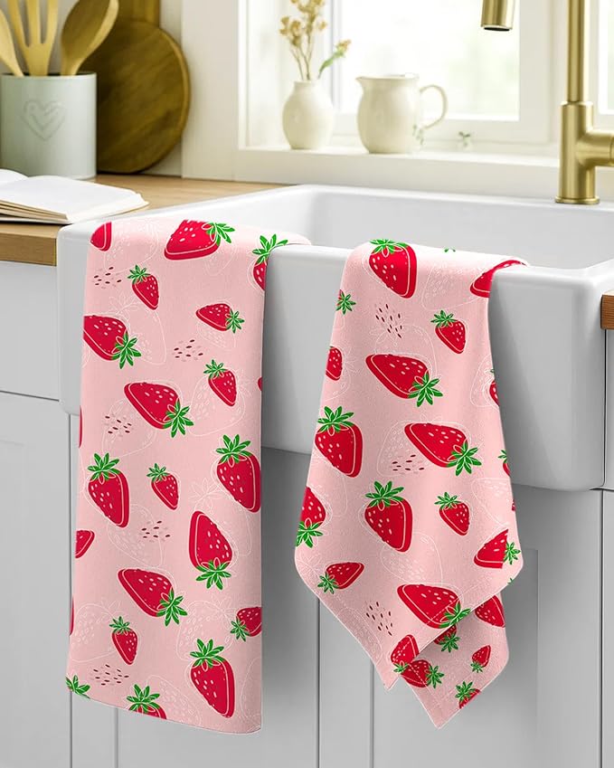 Flour Sack Kitchen Towels Set of 2-18x26 Cotton Dish Towels - Image 2